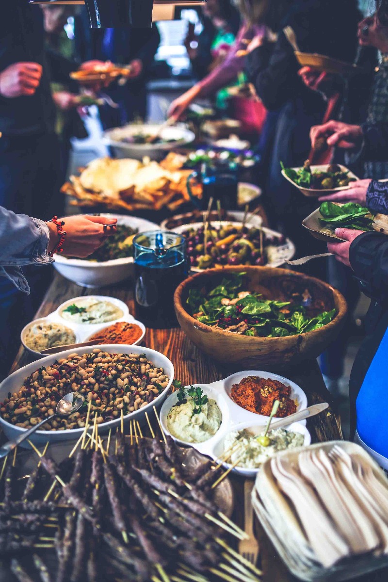 buffet pour un bal de promo