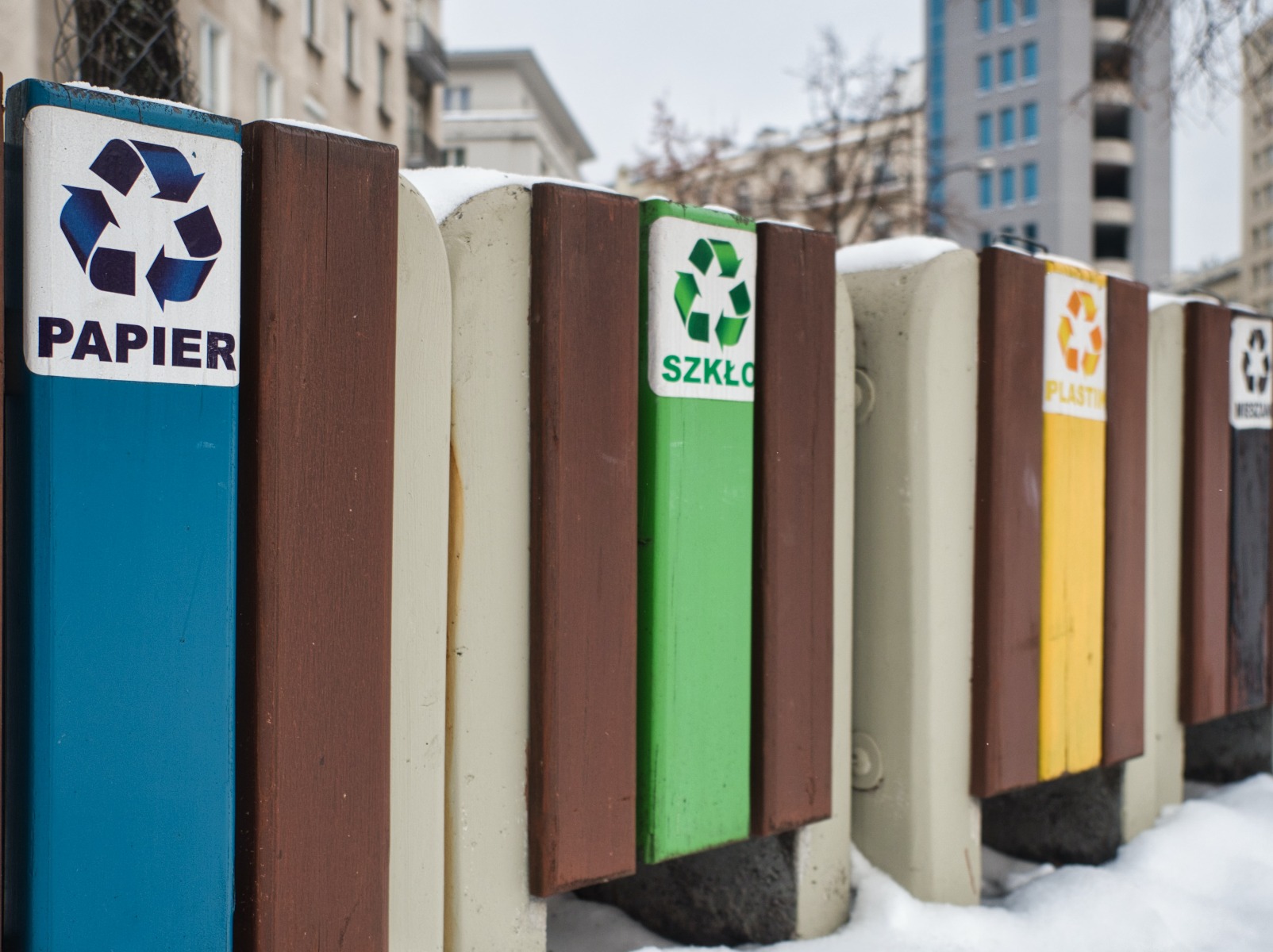 Poubelles de tri