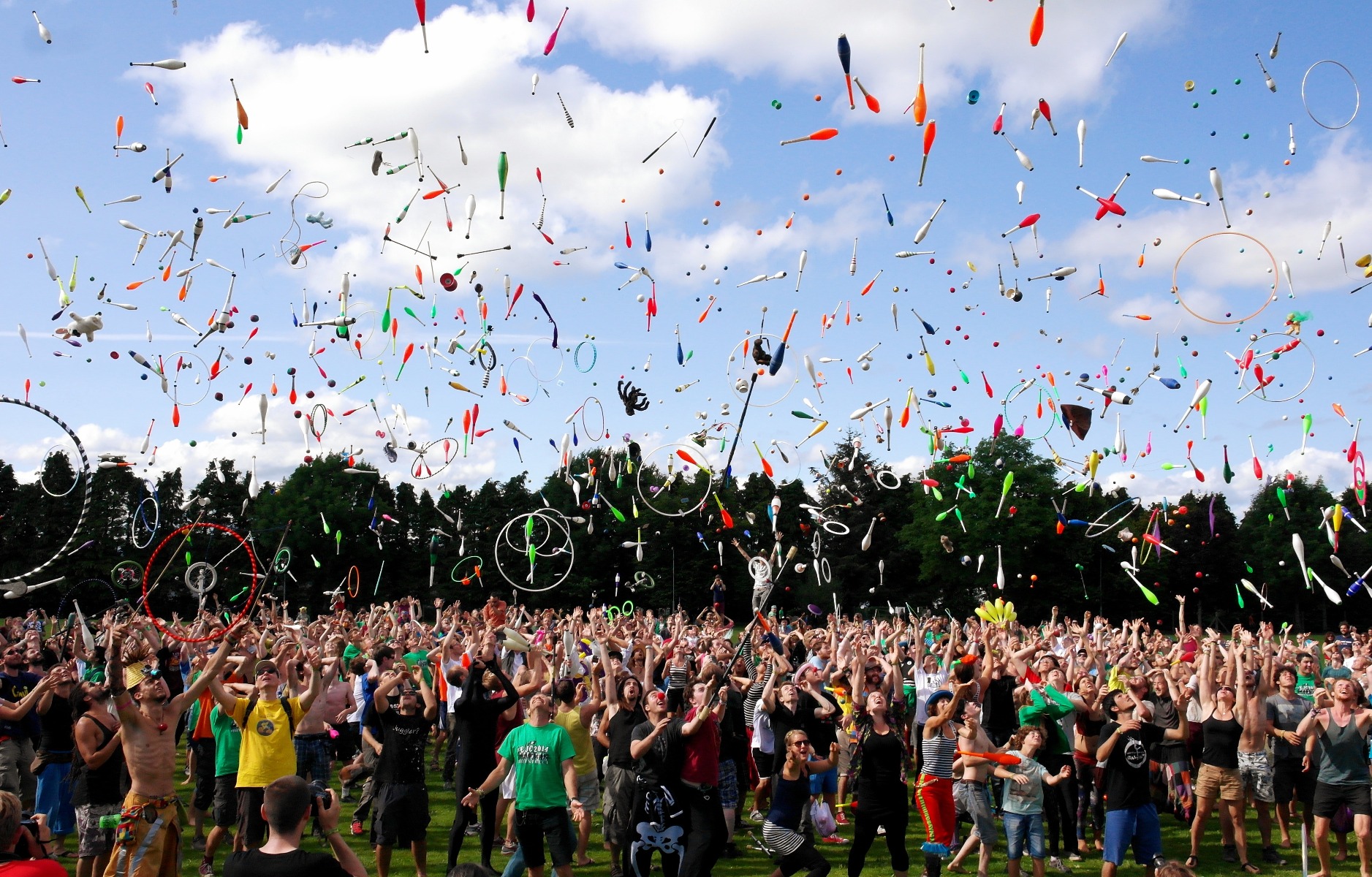 Festival avec des jongleurs