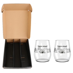 Coffret sans bouteille avec verre à whisky Lounge
