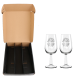 Coffret sans bouteille avec verre à vin INAO