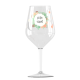Verre à vin plastique personnalisé Cabernet - Quadrichromie