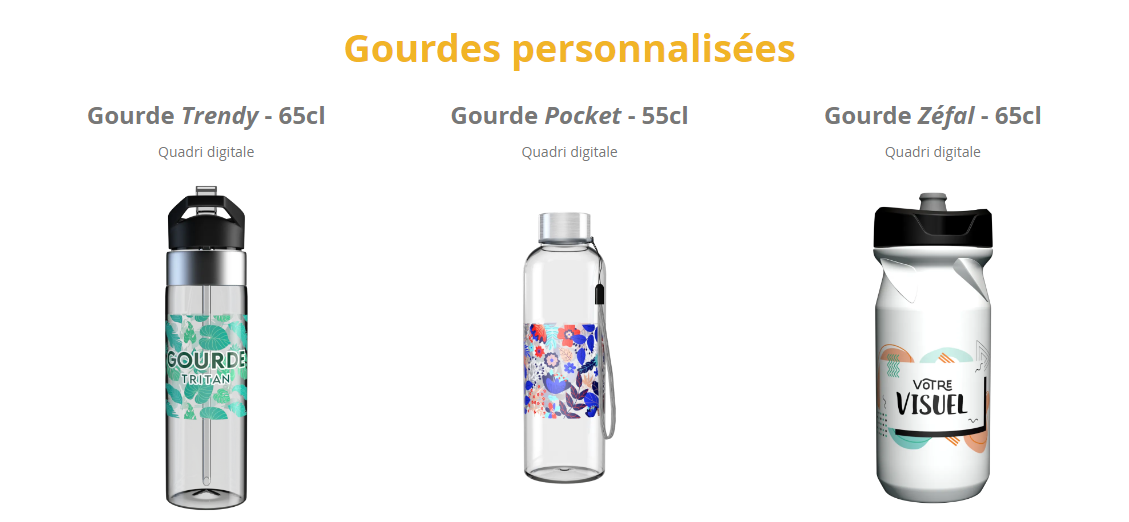 Modèles Gourdes Personnalisées Cupkiller