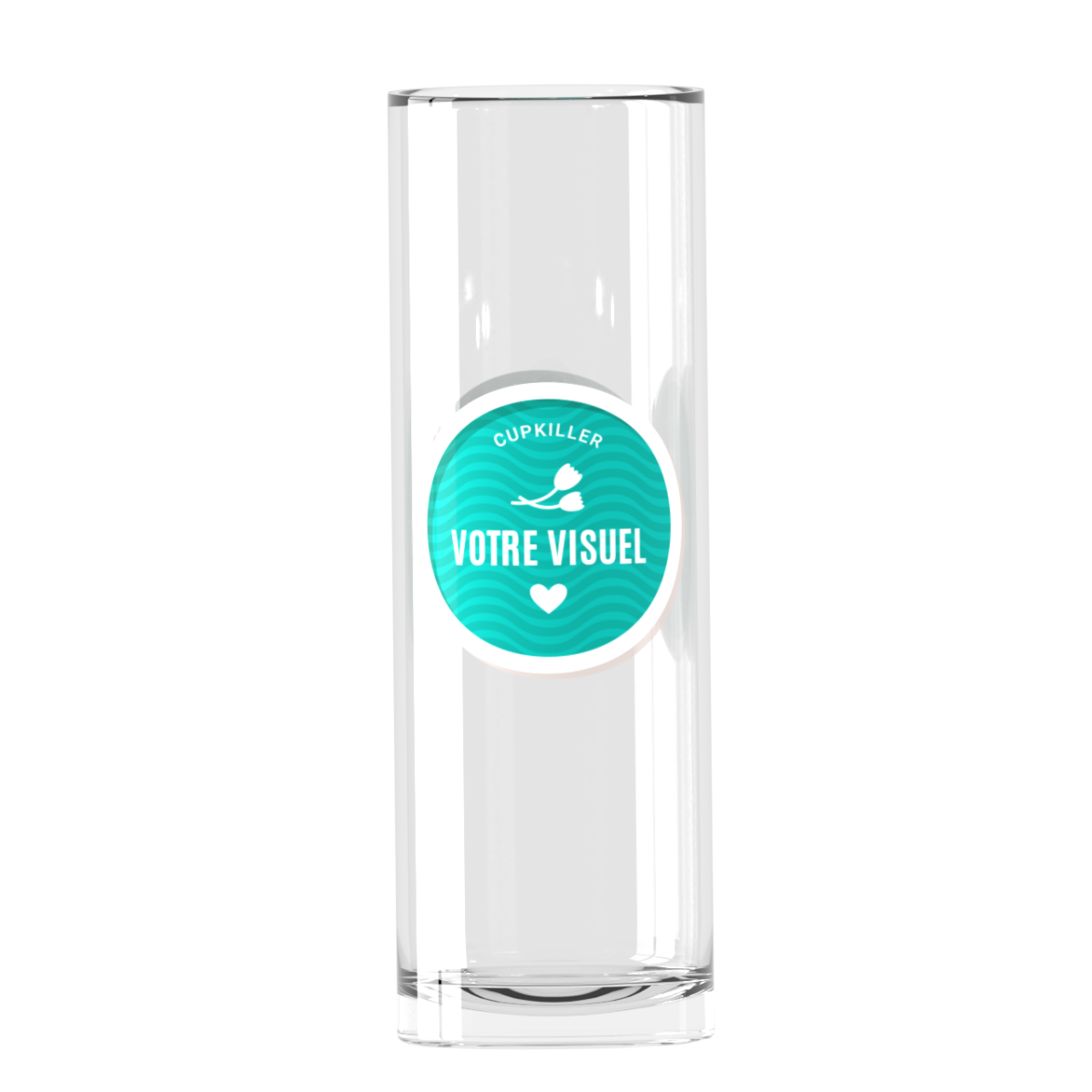 Verres plastiques personnalisés Long lime